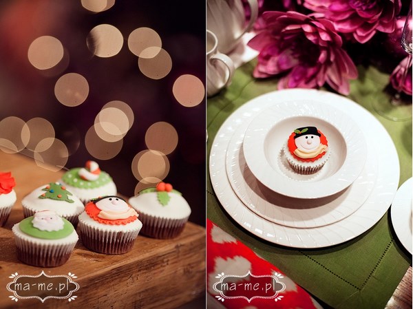 ślub w zimie w święta, świąteczne cupcakes muffiny na ślub i wesele